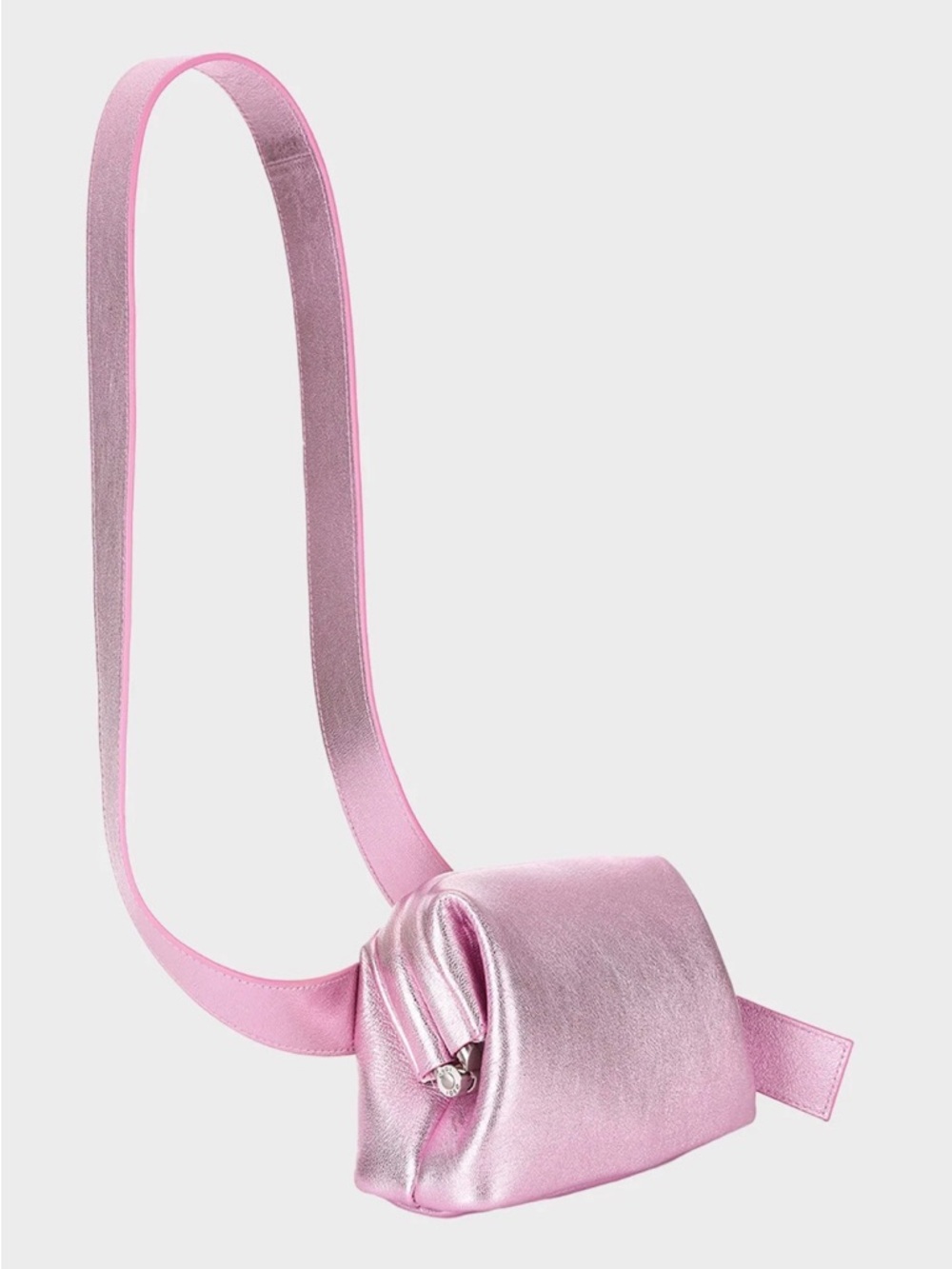 Osoi brot Crossbody bag Metallic Pink Leather - Picture 2 of 13